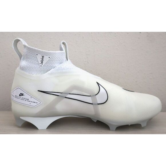 Nike DM1792-109 Men's Sz 12 Pure Platinum Alpha Menace Elite Football Cleats - Picture 10 of 13